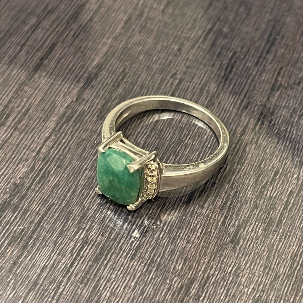 Silver Jade Ring